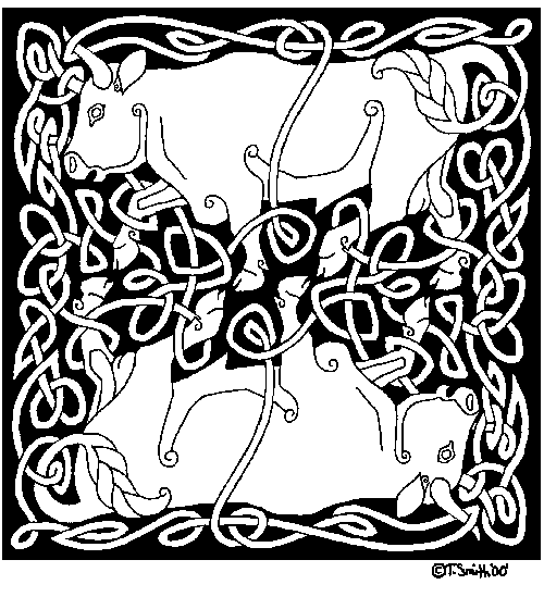 Bulls, Knotwork